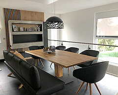 Echtholztisch, Leuchte LODES