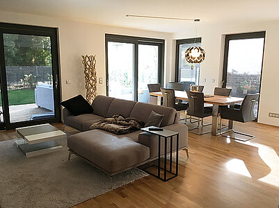 italienisches Designledersofa von Rossini